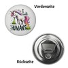 Unicorn Magnet with Bottle Opener Round with Saying I Hate