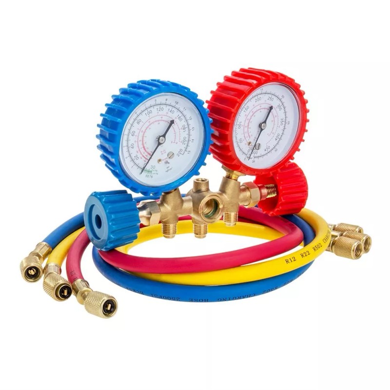 CarBole A/C Diagnostic Manifold Gauge Set Charging Hose