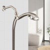 OFFO Shower Head Elbow Adapter, Brushed Nickel All Metal Handheld