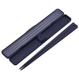 Skater ABC4 Gradient Striped Chopsticks & Chopsticks Case Set, 7.7 inches (19.5 cm)