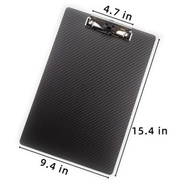 Banjiang Carbon Fiber Clipboard with Pen Holder,Dry Carbon Fiber Clipboards with 304 Stainless Steel Clip,3k Twill,Legal 8.5x14 Clip Board