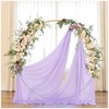 Wedding Arch Drapes 2 Panels 6 Yards Light Purple Sheer
