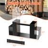Ultdiyer Firewood Rack Outdoor Log Storage Bracket Kit,Heavy Duty Fire