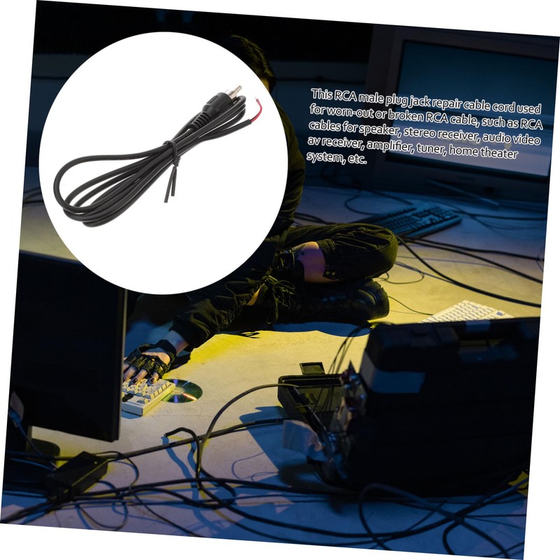 Gatuida 6pcs Male to Bare Wire Audio Video Cable Audio