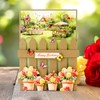 Katy Sue White and Kraft Picket Fence Shaped 5 x