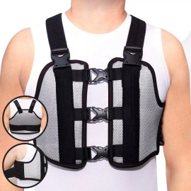 ORTONYX Sternum and Thorax Support Chest Brace / ACHB5255-L Black/Gray