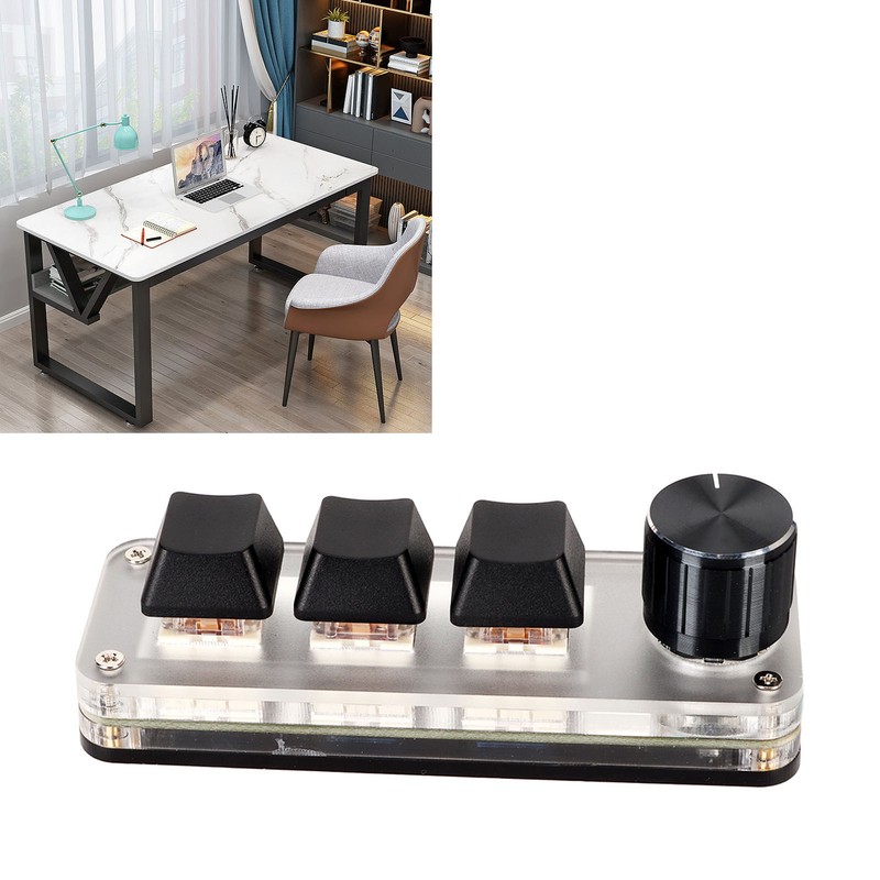 Red Switch Macro Keyboard Plug and Play Ergonomic Customized Knobs