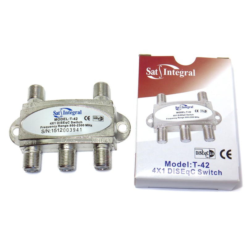 DiSEqC 4x1 950-2300 MHz Satellite Switch 2.0 SatIntegral T-42