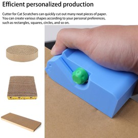 Cardboard Cutter for Cat Scratchers with 10pcs Blade,3D Printed Card Board Cutter Kids DIY Cat Scratchers Cardboard Strip Tool Machine for Cat Lovers