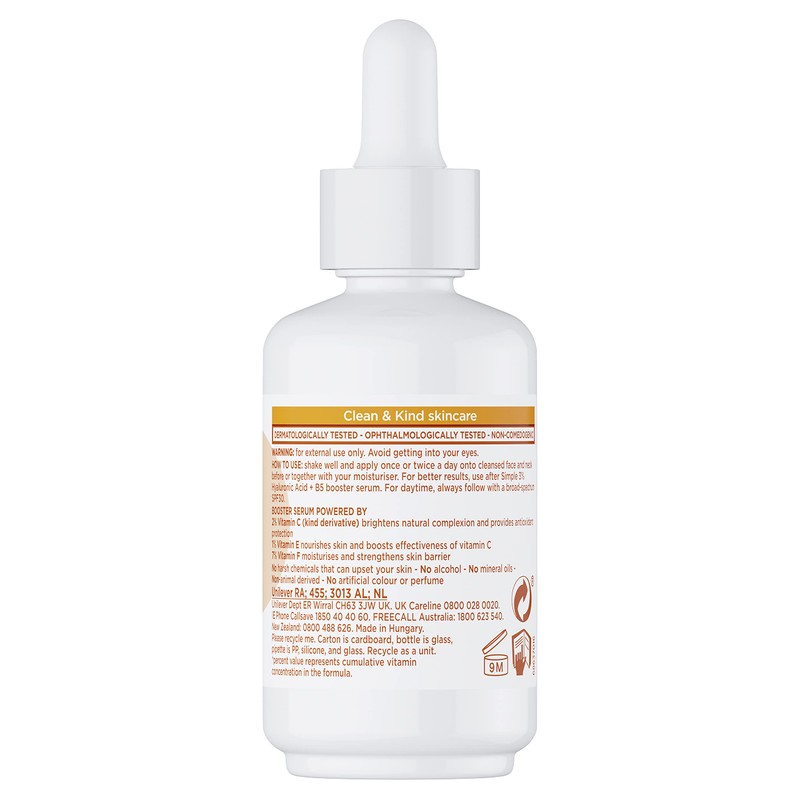 Simple 10% Vitamin C+E+F Serum Suitable for all skin types