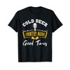 Vintage Cold Beer Country Music Good Times Musician Gift T-Shirt