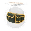 Operitacx Canvas Tool Storage Bag for Electricians Thickened Tool Pouch