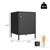 Steehoom Locker Nightstand with Lock and Adjustable Shelf, Dorm Lockable