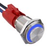 19mm Momentary Push Button Switch, APIELE 10A 1NO Stainless Steel