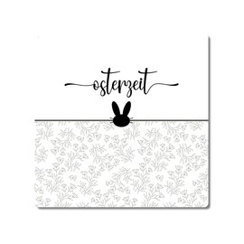 Interluxe Metal Sign 20 x 20 cm - Easter Time - Frohe Ostern Decoration Spring Rabbit Spring Time Spring Country House Love