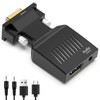 Adaptador VGA a HDMI, Convertidor VGA a HDMI con Cable