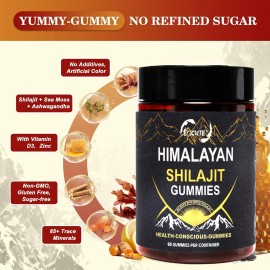 Organic Himalayan Shilajit Resin Gummies | 100% Natural Energy Booster