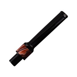 HEYSONG Accesorios para pipa de tabaco, boquilla de acrílico recta con anillo decorativo colorido, compatible con filtros de 9 mm HSBE0174