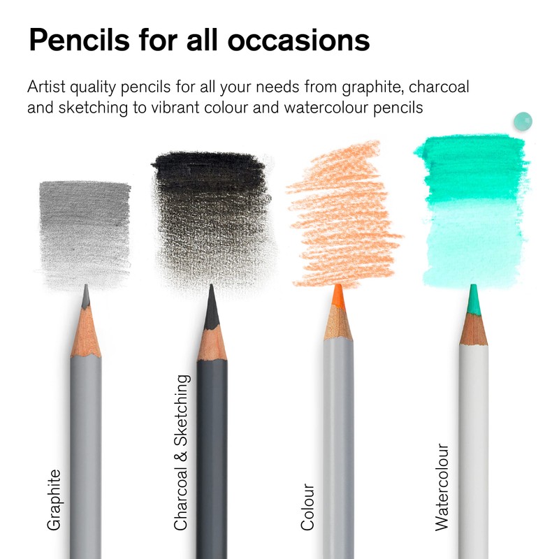 Winsor & Newton 490012 Studio Collection Colouring Pencils, 12 Soft