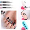 ANCLLO 10pcs Nail Art Brush Set Painting Brush Liner Brush