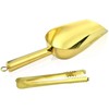 Stainless Steel Ice Scoop and Ice Tongs Small Round Bottom