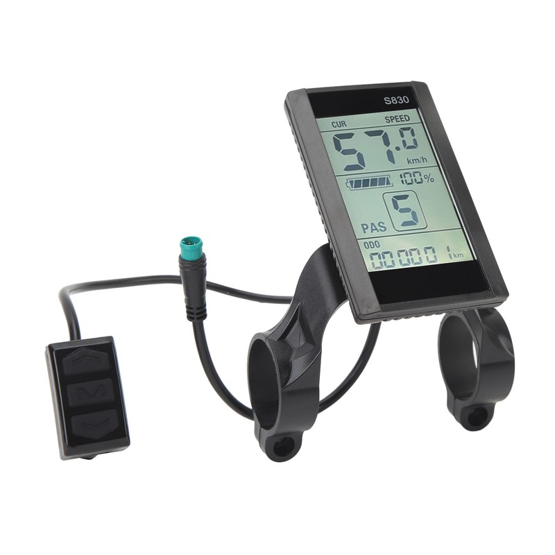 Electric Bike LCD Display Panel 24V 36V 48V LCD S830
