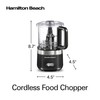 Hamilton Beach Powerful Cordless Mini Food Processor and Vegetable Chopper,