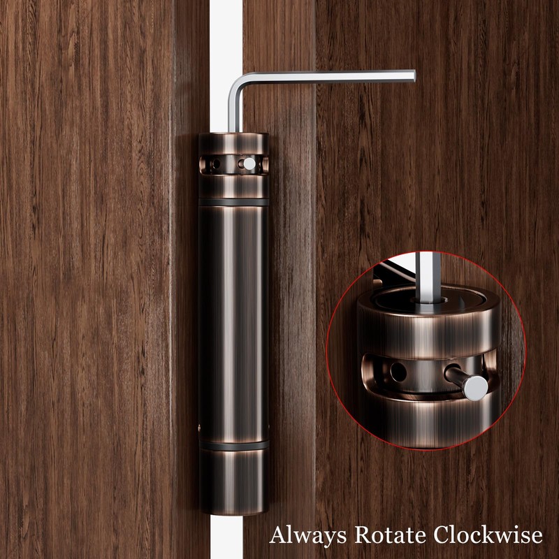 Haidms Self Closing Door Hinges 3 Pack Oil Rubbed Bronze
