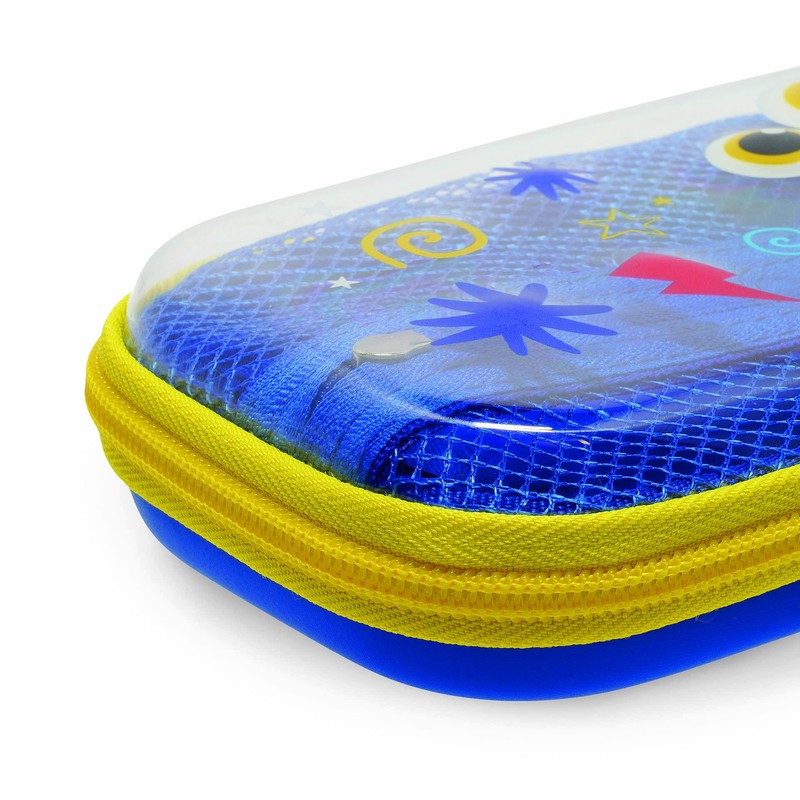 Legami - Wonderwow Monster Theme Pencil Case, 2 Compartments and