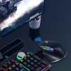 Zienstar Mouse Rgb Ergonómico Bluetooth Y Inalámbrico Usb