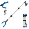 43" Grabber Reacher Tool Foldable Extension Grabber for Seniors Blue