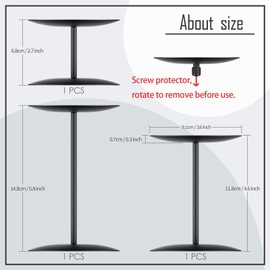 smtyle Black Candle Holder Metal Candle Stand Set of 3 Pillar Candle Holders for Table Centerpieces Fireplace Decorations Gothic Decor