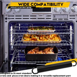 413342-1 Oven Door Spring Compatible with Vulcan Hart Oven, Replacement Part Numbers 104053-1, 113342-1, 404053-1, 413342-1, Fits Models EG160, EG260, EG36, EG60, E24L, E36L, E48L, E60L and More