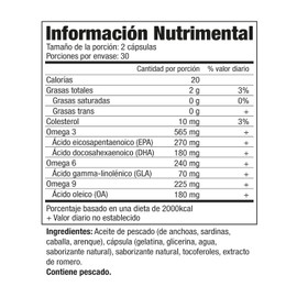 Nordic Naturals Complete Omega 3-6-9 Sabor Limón 60 Cápsulas