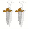 Rhinestone Cowgirl Western Outfit for Women Sparkly Rhinestone Tassel Dangle