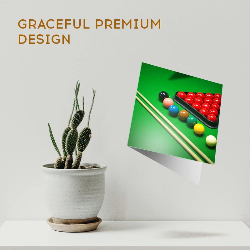 1 x Greeting Card Snooker Game Balls Pool Billiards -