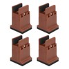 4pcs Adjustable Furniture Risers with Screw Clamp Rubber Bed Couch