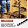 Timunr 4 Inch Earth Auger Drill Bits for Planting, 4