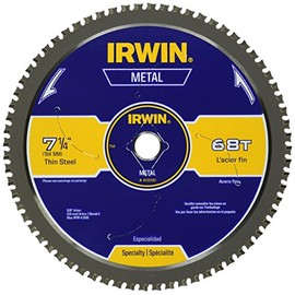 IRWIN 7-1/4-Inch Metal Cutting Circular Saw Blade, 68-Tooth (4935560)