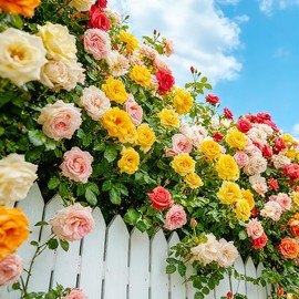 155+Mix Climbing Rose Seeds for Planting-Annual Rose Flower Seeds to Plant Outside, Non-GMO Heirloom Seed for Home Garden