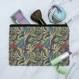 GRAPHICS & MORE Floral Fruit Vines Black Pattern Makeup Cosmetic Bag Organizer Pouch