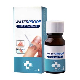 Mnozreo Flüssige Bandage Kleber,Wasserdichtes Flüssigpflaster für die Haut,Bandage Schnell Trocknende Wunden Heilung Gel,Wasserfester Hautkleber Für Kratzer,10ML