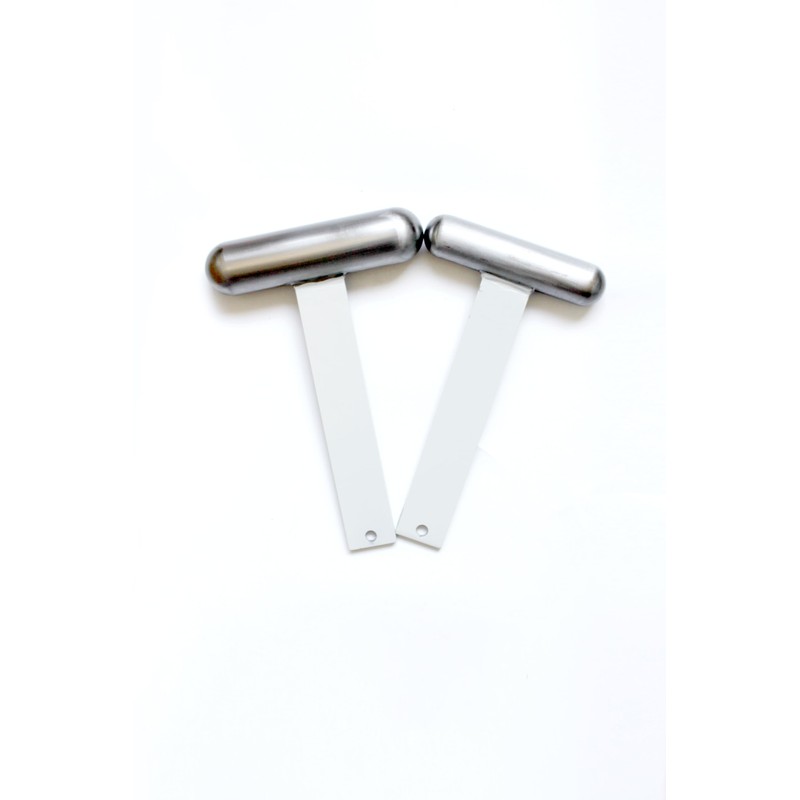 Globauto Straight Steel T-Dolly Set Large - 2 Piece