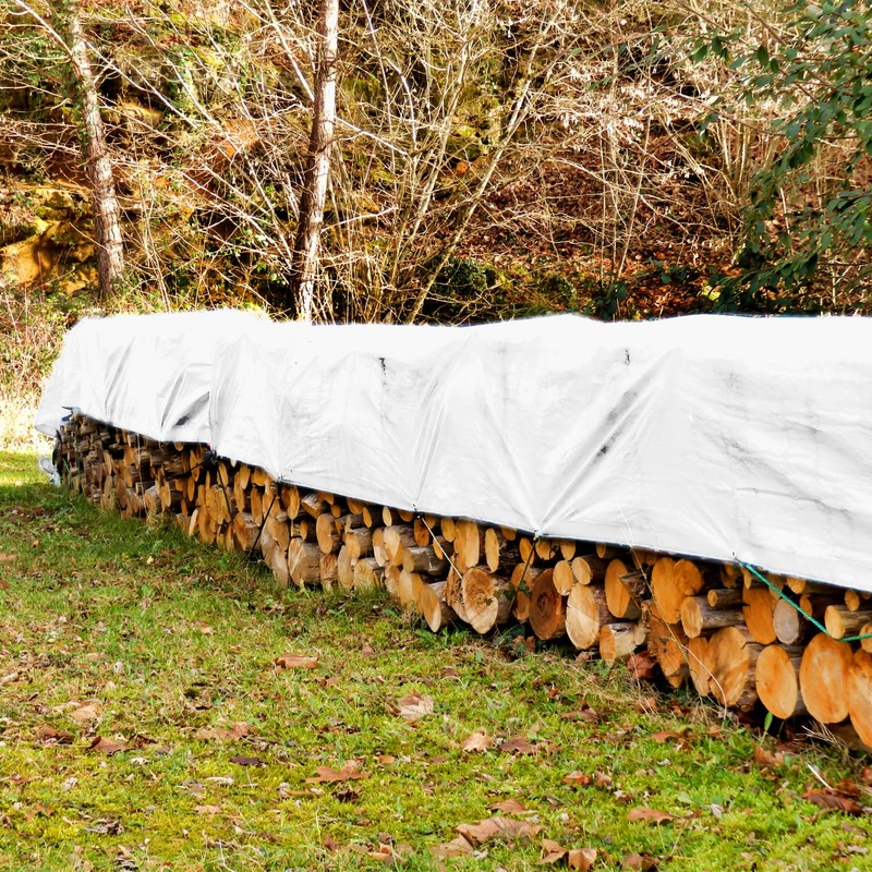 20'X24' 12 mil White Tarp Extra Heavy Duty 3 Ply