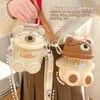 700ml Bear Water Bottle for Girls Kids with Straw Adjustable