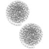 QWORK® 2 Pack Galvanized Steel Chain - Ø 2 mm