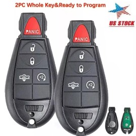 SUPALAND 2 For 2013 2014 2015 2016 2017 2018 Dodge RAM 1500 2500 3500 Remote Car Key Fob