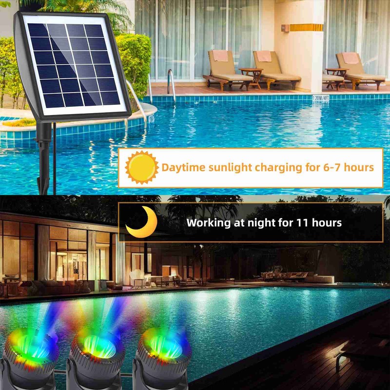 Solar Garden Light Water Resistant 2200mAh Solar Walkway Light for