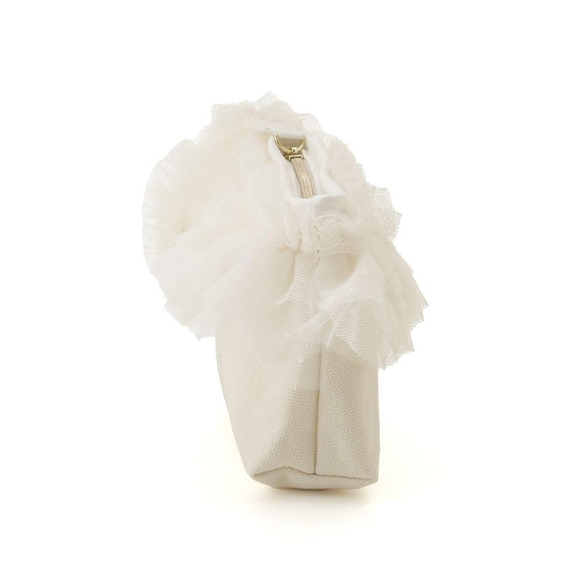 Snidel SHGG252205 Dot Tulle Pouch, IVR, Free size