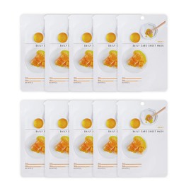 [Pack of 10] EUNYUL Daily Care Facial Sheet Mask Pack Honey x 10ea Korean Skincare Hydrating & Nourishing & Natural Ingredients for All Skin Types
